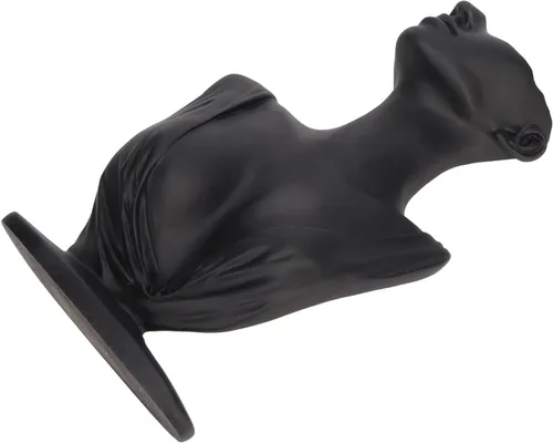 Vista 2 de Earring Mannequin Holder, Jewelry Display Stand, Resin Bust Necklace Display with Large Space, Lightweight Elegant Black Mannequin Stand for Store
