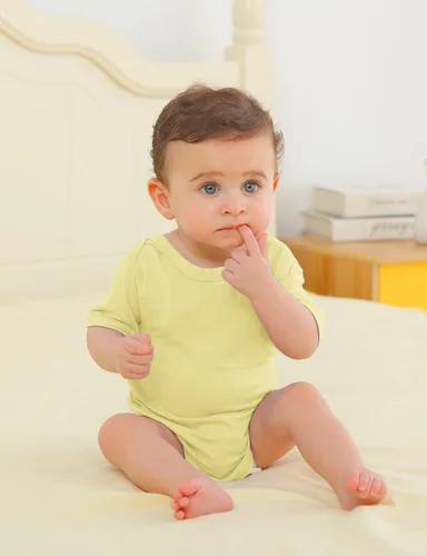 Vista 45 de Jimonda Body de rayón de bambú de manga corta para bebés, niños y niñas, trajes suaves para recién nacidos