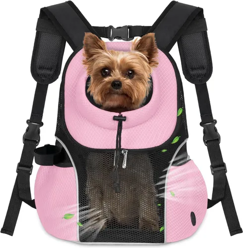 Vista 24 de WOYYHO Mochila portadora de perros para mascotas, mochila frontal