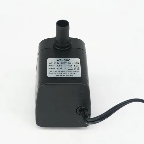 Vista 4 de 110V-120V AC Mini Bomba sumergible eléctrica sin escobillas motor sin atasco para acuario pecera 60Hz 15W 800L/H T52
