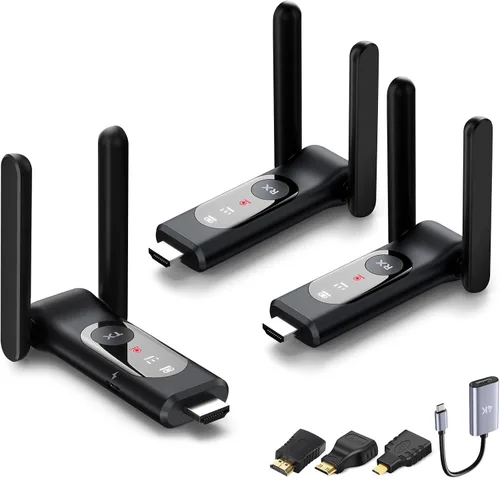 Vista 10 de Transmisor y receptor HDMI inalámbricos, 164.0 ft/165 pies, Plug and Play, hasta 8 RXs