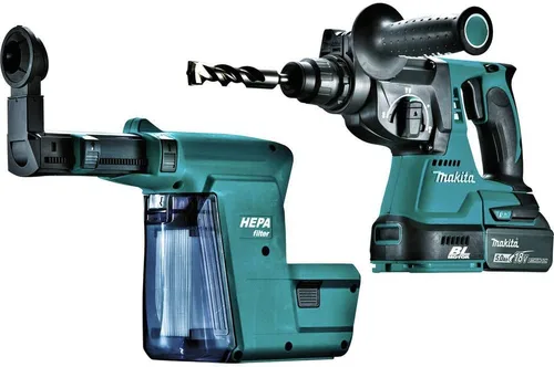 Vista 3 de Makita XRH01Z LXT martillo rotativo sin cepillo, inalámbrico, 18 voltios, acepta brocas SDS-PLUS