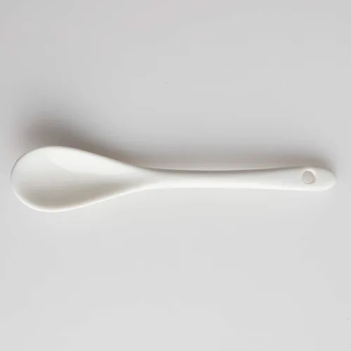 Vista 2 de Juego de 12 cucharas de huevo para huevos hervidos suaves, café, té, postres de cerámica Cucharas de huevo 12