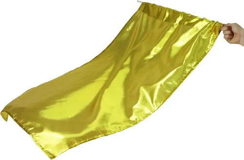 Vista 2 de Danzcue Bandera de color metálico, con manija., L Dorado