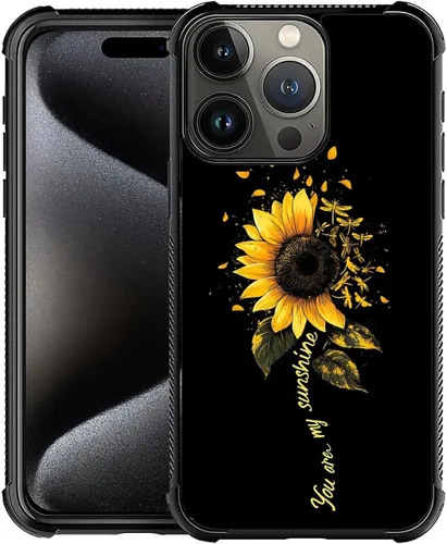 Vista 698 de Funda compatible con iPhone 15, diseño de elefantes africanos, diseño increíble a prueba de golpes, antiarañazos, carcasa trasera de policarbonato