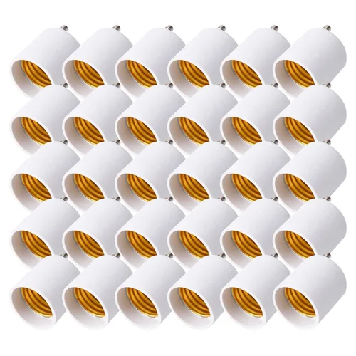Vista 13 de Paquete de 2 adaptadores JACKYLED GU24 a E26, hasta 392 ℉ resistentes al