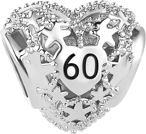Vista 2 de Abalorio de feliz cumpleaños para adultos 18, 21, 30, 40, 50, 60, compatible con pulseras Pandora