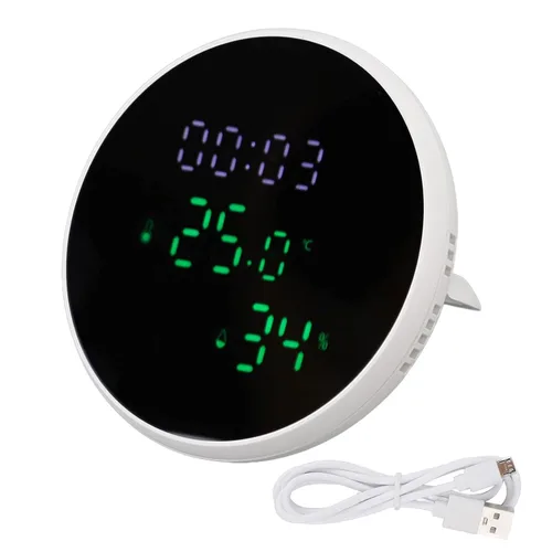 Vista 6 de Monitor de temperatura y humedad, termómetro WiFi, higrómetro, termómetro de habitación interior higrómetro con alerta de aplicación, control