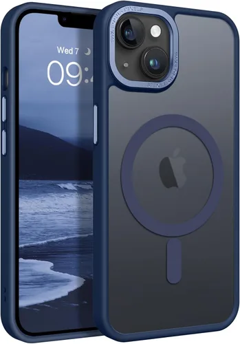 Vista 27 de BENTOBEN Compatible con iPhone 15 Plus, Funda de teléfono magnética translúcida mate delgada a prueba de golpes [Compatible con MagSafe] Funda
