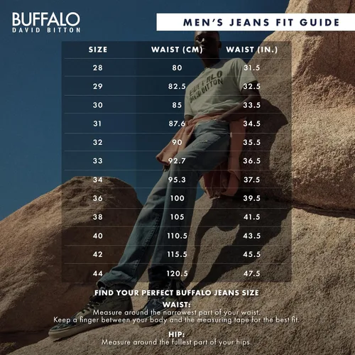 Vista 5 de Buffalo David Bitton Men's Relaxed Straight Driven Jeans