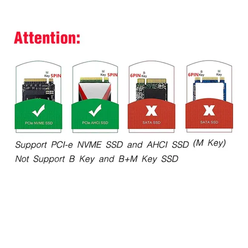 Vista 7 de NVME M.2 (M Key) SSD a PCIe X4/X8/X16 Tarjeta de expansión con luz RGB disipador de calor de aluminio SSD Apdapter