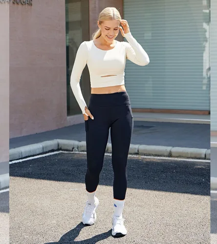 Vista 5 de Willit - Leggings de cintura alta con forro polar para mujer, impermeables, térmicas, para senderismo, yoga, correr