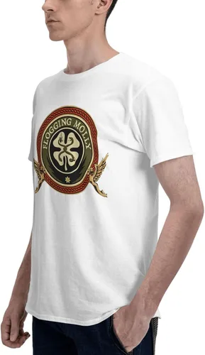 Vista 6 de Men's Cotton T Shirts Casual Camping Short Sleeve Full Season Tee
