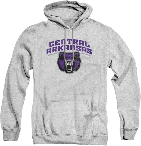 Vista 138 de Distressed College Primary Logo Adult Pullover Hoodie Collection 1 Universidad Estatal de Albany