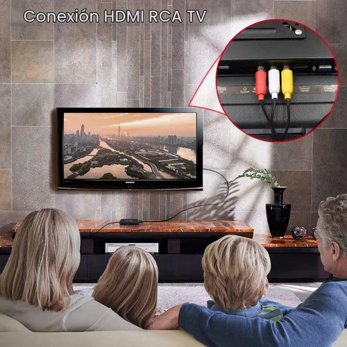 Vista 3 de Convertidor HDMI a AV Adaptador de audio HDMI a video compatible con PAL/NTSC compatible con Roku Streaming Stick, Fire Stick, Apple TV, DVD
