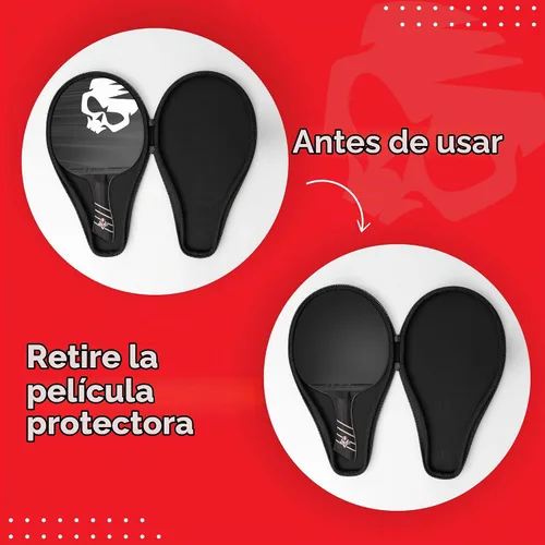 Vista 7 de The Peace Maker ALC - Professional Ping Pong Paddle - Carbon Fiber Table Tennis Racket Producing Maximum Spin & Control for All Levels - Hard Carry