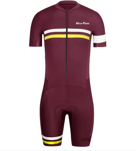 Vista 95 de UGLY FROG Traje de triatlón para hombre de manga corta Jersey de piernas cortas Skinsuit Tri Kit Ciclismo Skinsuit Team Bike Ropa