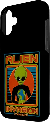 Vista 62 de Funda para iPhone 13 Pro Max Alien Invasion 1984 Tech Noir Distopía
