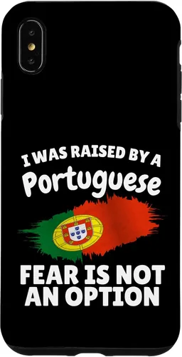 Vista 11 de I was Raised by a Portuguese Portugal Flag Gift Son Daughter Case for iPhone 16
