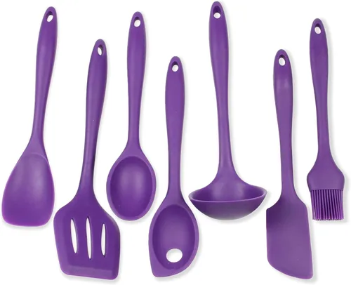 Vista 27 de Chef Craft Juego de herramientas de cocina de silicona premium multicolor de 5 piezas, surtido (42086)