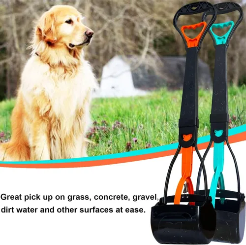 Vista 6 de ienjoyed Recogedor de excrementos de 2 piezas para perros grandes, medianos y pequeños de alta resistencia, recogedor de excrementos de perro