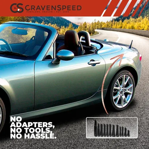 Vista 2 de CravenSpeed Stubby Antena compatible con Mazda 2 2007-2014 4 pulgadas Reemplazo de antena corta Fabricado en los Estados Unidos