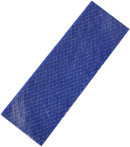 Vista 7 de RECHERE 1 unids cuchillo mango escala losas apretones C-Tek resina piel de serpiente patrón de panal cuchillos negros espada arma