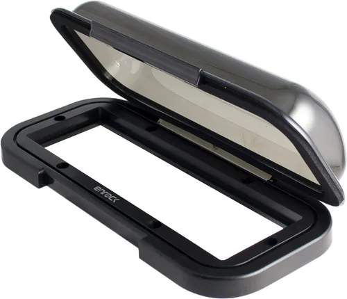 Vista 3 de Enrock Marine Universal in Dash - Cubierta protectora de radio tintada impermeable resistente al agua (base negra)