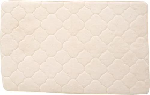 Vista 23 de Tapete de baño de espuma viscoelástica bordada con tecnología Water Shield, 17 x 24 pulgadas, angora