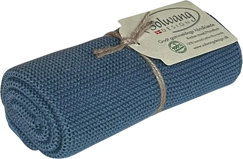 Vista 17 de Solwang 100% algodón orgánico certificado fabricado en la India Toalla de cocina/mano de diseño danés (verde ártico orgánico)
