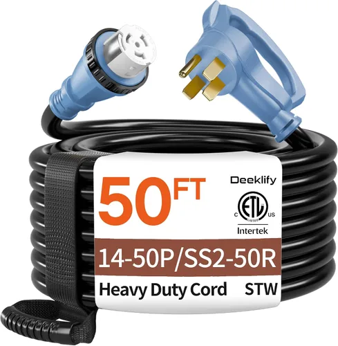 Vista 11 de Cable generador de 10 pies y 50 amperios NEMA14-50P/SS2-50R