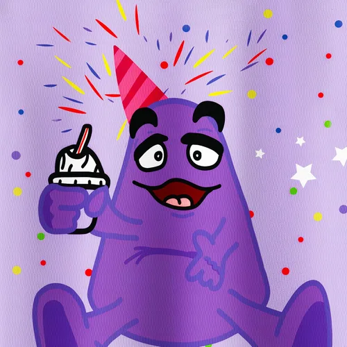 Vista 5 de Grimace Costume for Kids Boys Girls Monster Cute Shirts and Pants Cartoon T-Shirt Home Clothes for Kids 4-12 Years