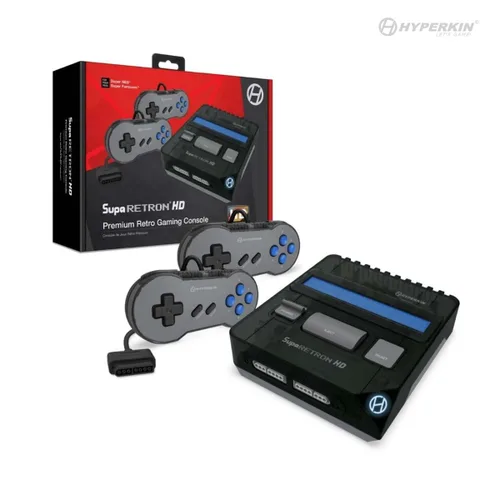 Vista 2 de Hyperkin Suparetron HD Gaming Console for Super NESSuper Famicom (Space Black) - Super NES