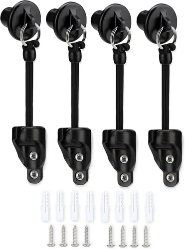 Vista 4 de Kit elástico, negro, resistente a la intemperie, para persianas enrollables exteriores Coolaroo