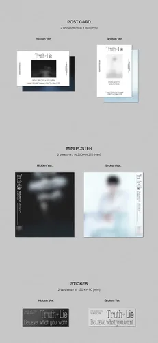 Vista 5 de HWANG MIN HYUN NU'EST - 1er mini álbum Truth or Lie CD (versión ROKEN ver.)