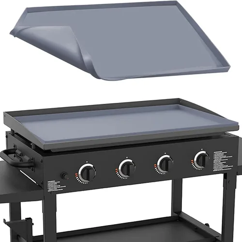 Vista 10 de 17" Tapete de silicona para parrilla Blackstone de 17 pulgadas, cubierta de parrilla de silicona resistente de grado alimenticio, proteja su