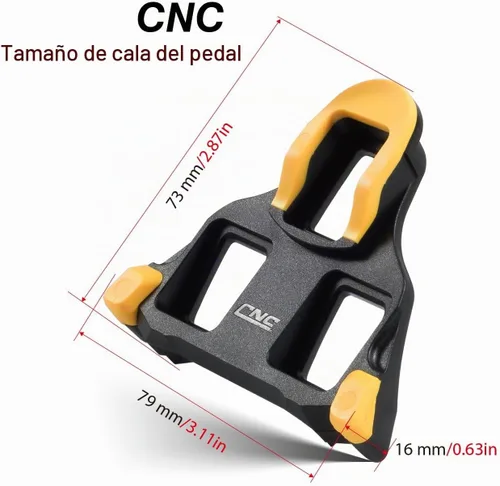 Vista 2 de CNC Tacos SPD‑SL para pedales de ciclismo Shimano
