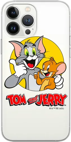 Vista 5 de ERT GROUP Funda de teléfono móvil para iPhone XR Original y con licencia oficial Tom & Jerry Patrón 004 adaptado de manera óptima a la forma del Tom