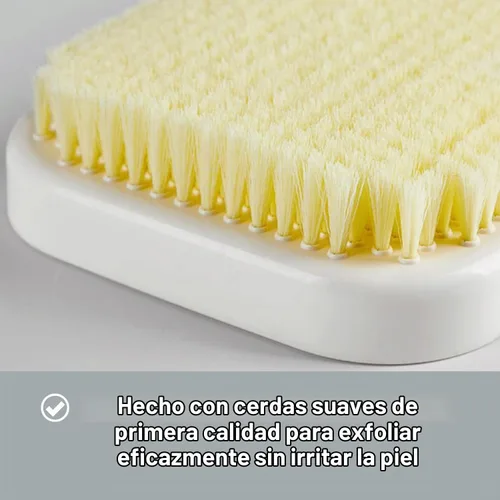 Vista 6 de Limpiador de espalda montado en la pared para ducha - Cepillo exfoliante grande para ducha - Cepillo de baño - Cepillo de espalda manos libres