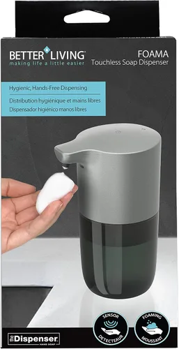 Vista 9 de Better Living Products 70126 Dispensador automático de jabón de manos de espuma, 10 onzas, grafito
