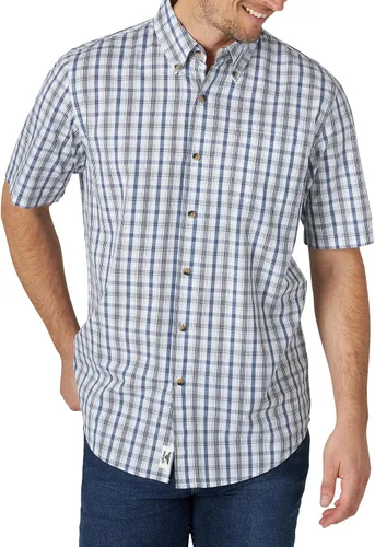 Vista 16 de Wrangler Authentics Camisa clásica a cuadros de manga corta para hombre