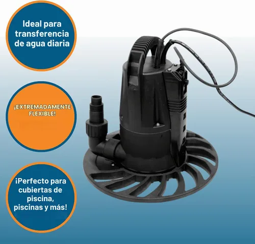 Vista 2 de Watershed Innovations HydraPump Smart Flex - Bomba de agua sumergible - Bomba de cubierta de piscina - Bomba eléctrica portátil - Tecnología