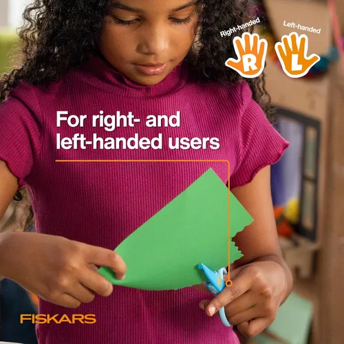 Vista 5 de Tijeras Fiskars Kidzors Paper Edgers - Tijeras decorativas para papel, cartulina y manualidades, para manualidades y suministros escolares, 5