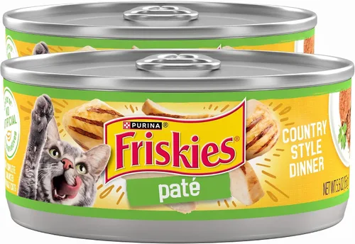 Vista 12 de Purina Friskies Country Style Dinner - Alimento húmedo para gatos, (24) latas de 5.5 onzas