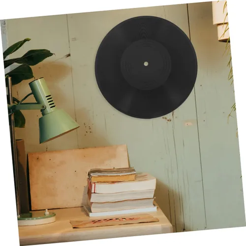 Vista 5 de Soportes de pared para discos de vinilo, 2 unidades, discos de vinilo en blanco, decoración del hogar para bar cafetería