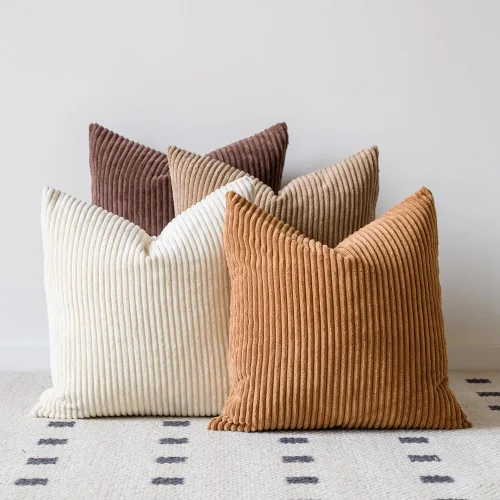 Vista 14 de LANANAS Fundas de almohada neutrales para sofá de 18x18 pulgadas, juego de 4 fundas decorativas de estilo granja boho para sala de estar, sofá