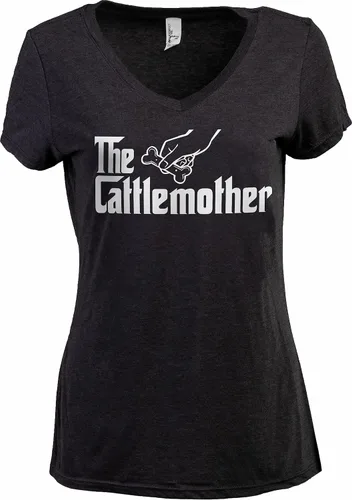 Vista 39 de The Dogmother Divertida camiseta con cuello en V para mujer, con cuello en V (italiano) Greyhound
