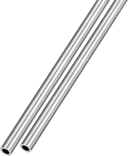 Vista 48 de METALLIXITY Tubo de acero inoxidable 304 (0.118 in de diámetro exterior x 0.008 in de pared T x 9.843 in de largo), 2 piezas, tubo recto