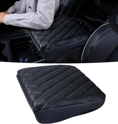 Vista 9 de Sinvanho Funda de consola central para Ram 1500 2013-2018 y Dodge Ram 2500/3500/1500 2013-2024 modelo clásico, funda de cuero sintético para Asiento