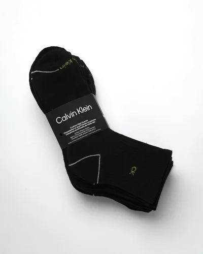 Vista 2 de Calvin Klein Calcetines deportivos acolchados de corte alto para hombre (paquete de 6)